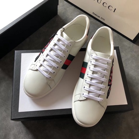 NEWGucci leather casual shoes small white shoes
